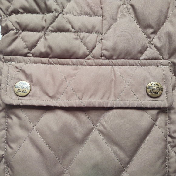 EDDIE BAUER Tan Goose Down Quilted Jacket Size Large - Picture 14 of 14